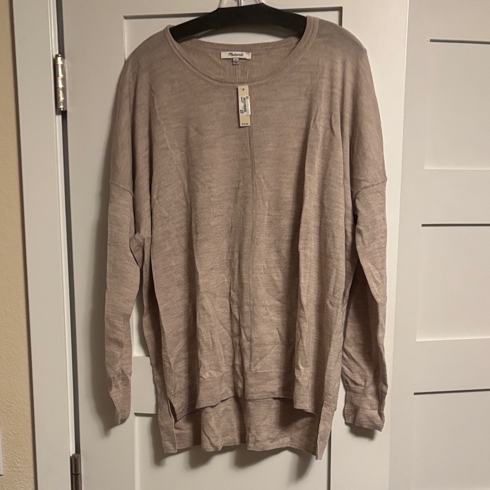 Madewell Women's Sweater in Taupe